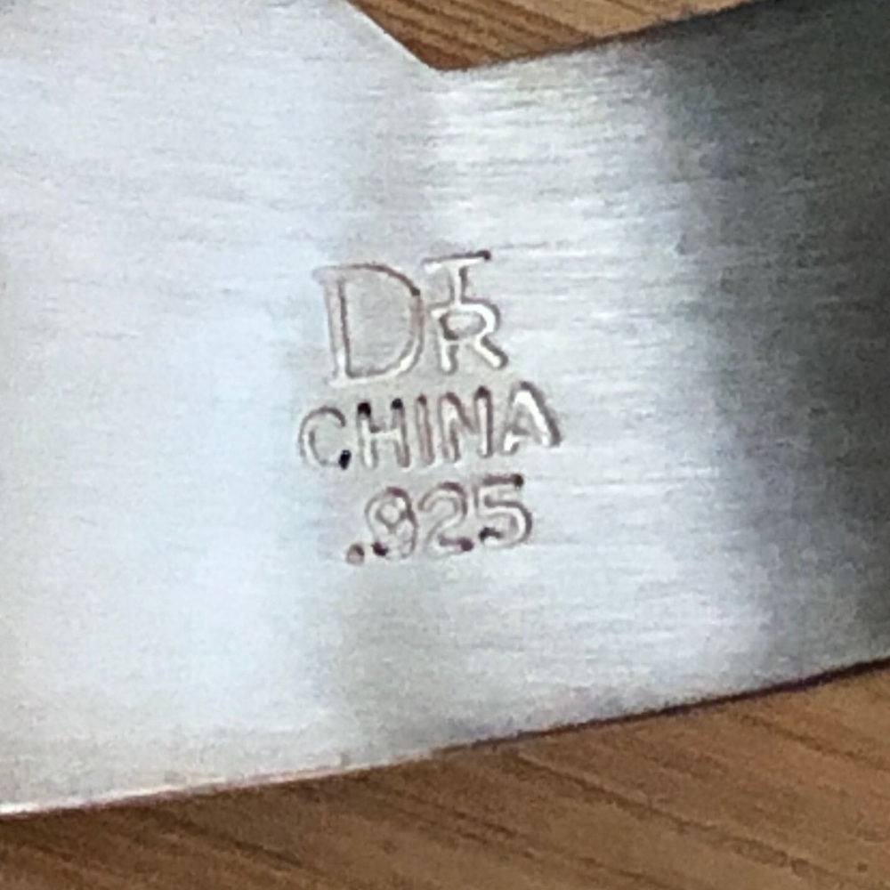 $132 Estate Sterling Cuff marked DTR China  Jay King - Picture 2 of 10